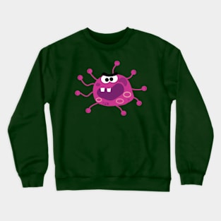 Angry looking virus Crewneck Sweatshirt